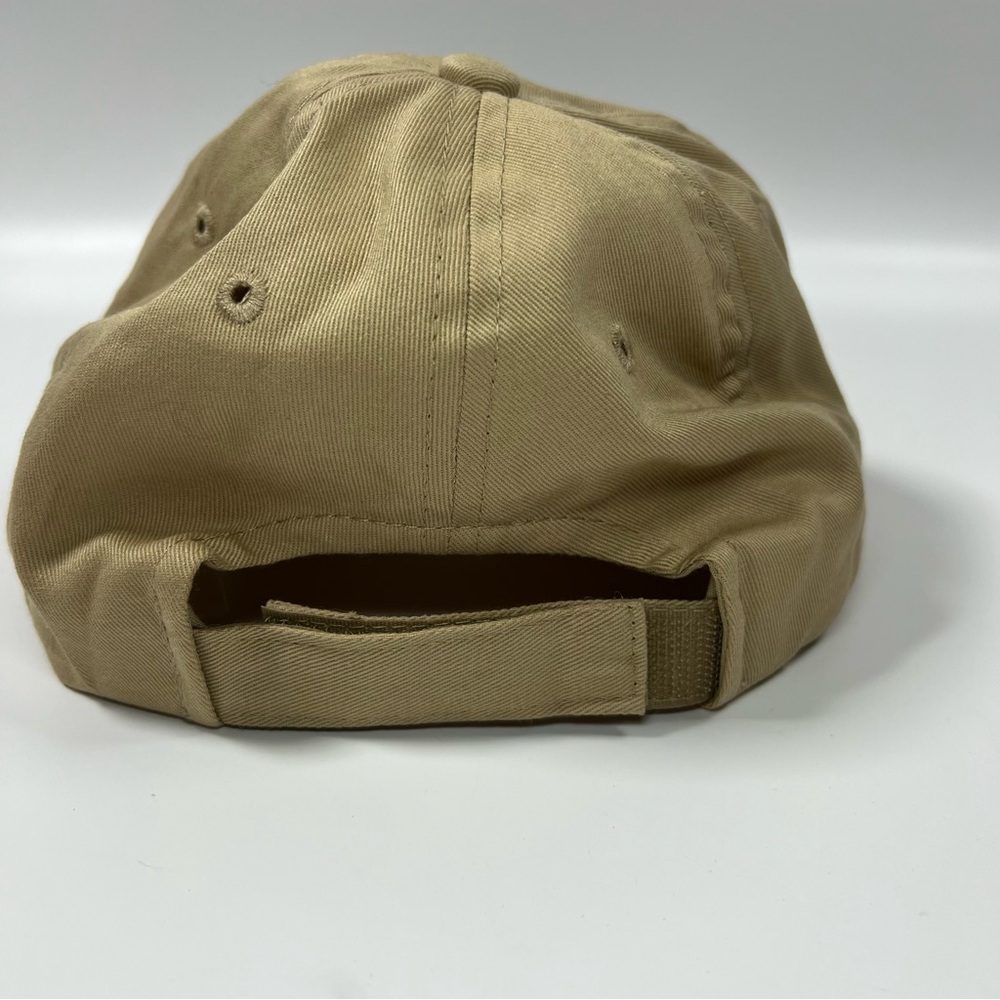 Jack Daniel’s Adjustable Velcro Back Hat Tan Black Logo Please Drink Responsibly - Picture 4 of 9